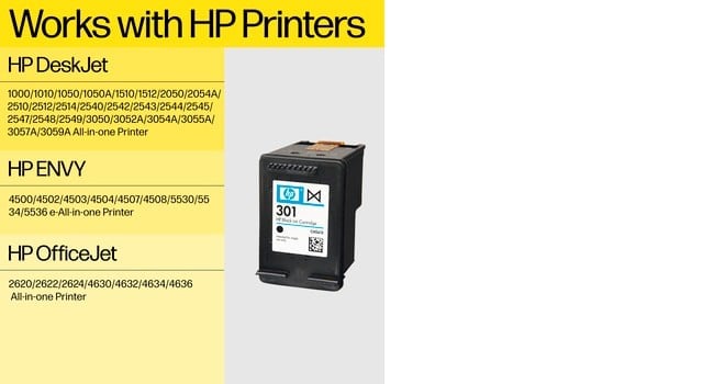 HP 301 Ink Cart Combo 2-Pack Blister