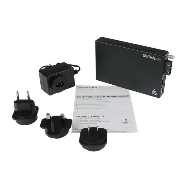 Gigabit Ethernet MM Fiber Converter SC