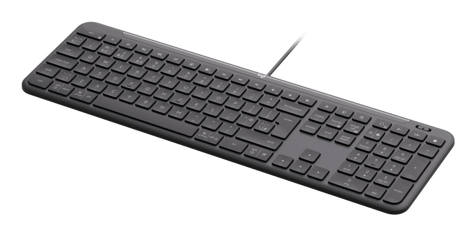 Clavier Filaire Logitech K620 pour Entreprises - Graphite - UK
