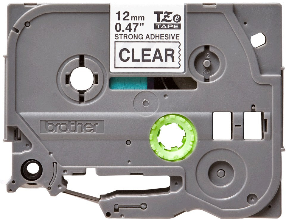 BROTHER P-TOUCH TZE-S131 noir sur clear 12mm extra gluant