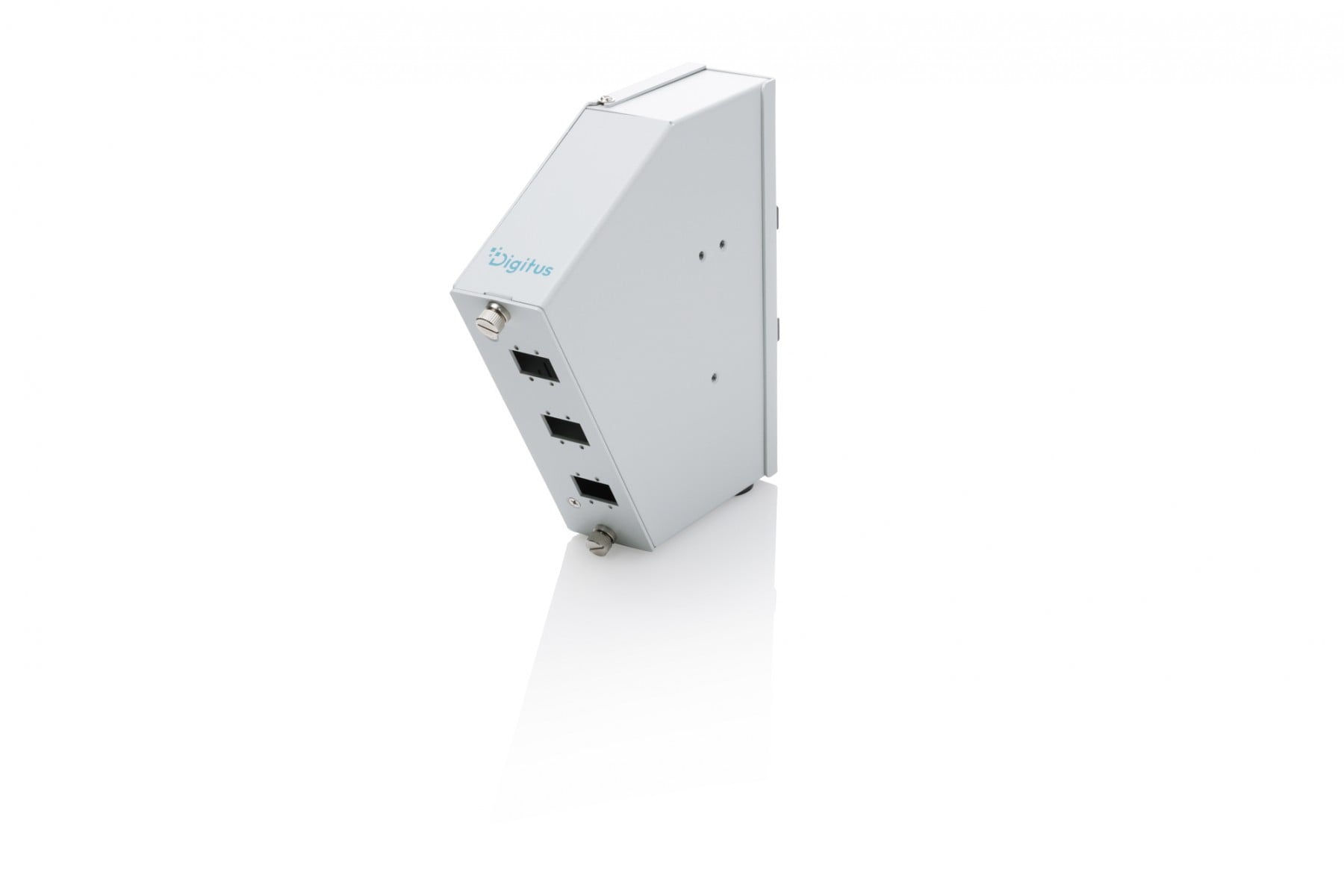 Digitus DN-96894 Répartiteur de fibre optique angulaire sur rail DIN, 6 SC SX/LC DX, gris