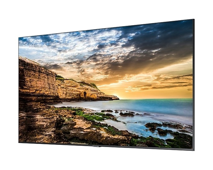 SAMSUNG QE75T 75p UHD/4K 16:9 LED 300nits Speakers 2x10W 2xHDMI 2.0 RS232 in USB 2.0 Ethernet Landscape only VESA 400x400