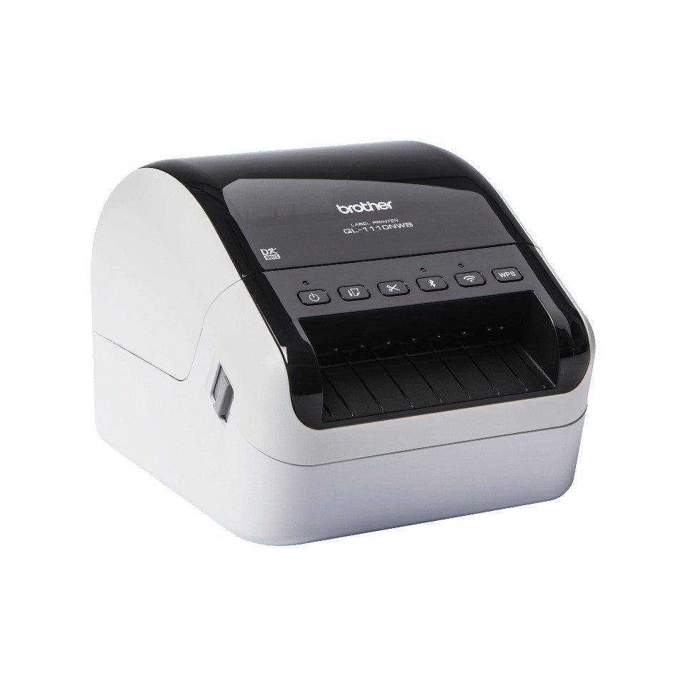 Brother QL-1110NWB imprimante pour étiquettes Thermique directe 300 x 300 DPI 110 mm/sec Avec fil &sans fil Ethernet/LAN DK Wifi Bluetooth