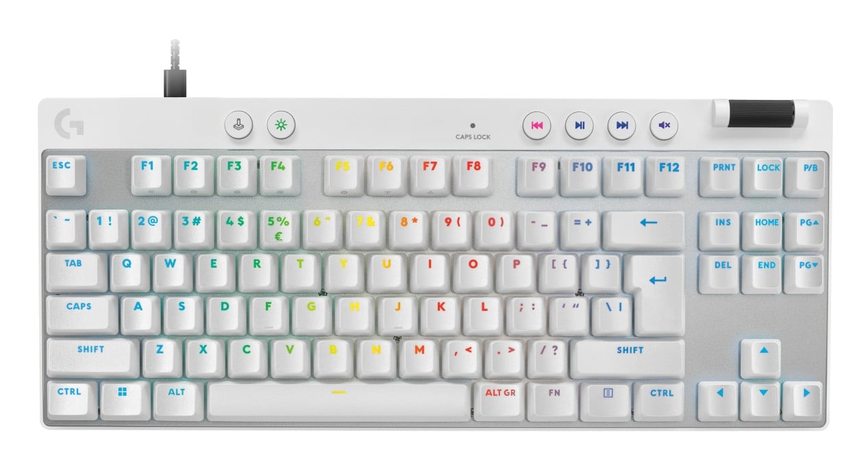 Clavier de jeu Logitech 920-013242 G Pro X TKL Rapid Blanc