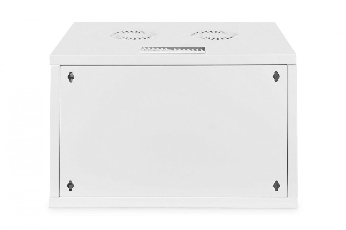 "Armoire réseau suspendue 19"" 7U rack 540x400, porte perforée, grise, non divisée, non assemblée, 60kg 370x540x400 mm, porte avant perforée, grise"
