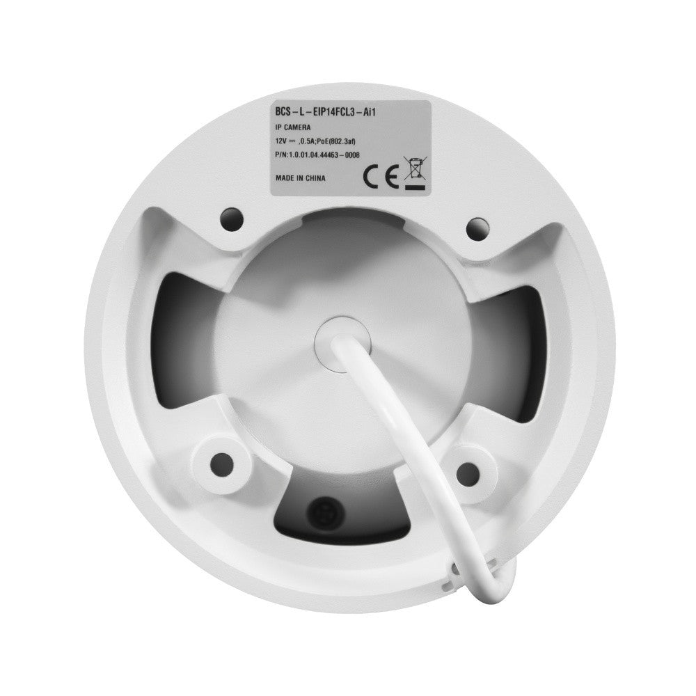 BCS BCS-L-EIP14FCL3-Ai1 Caméra dôme IP 4MP avec technologie NightColor et microphone