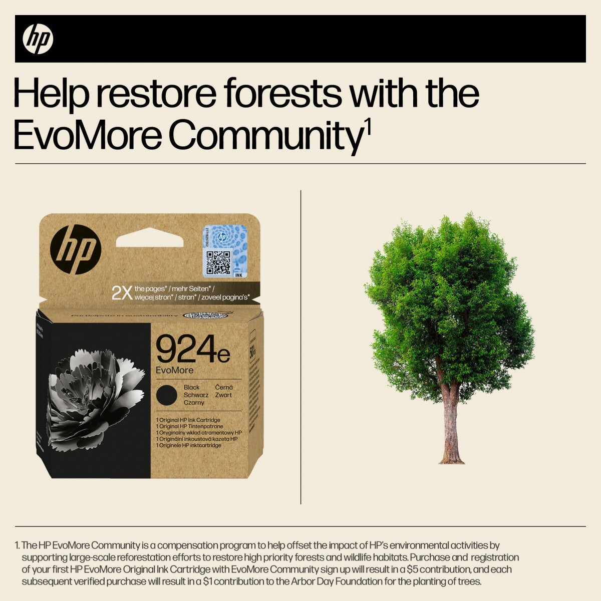 HP 924e EvoMore Black Original Ink Cartridge