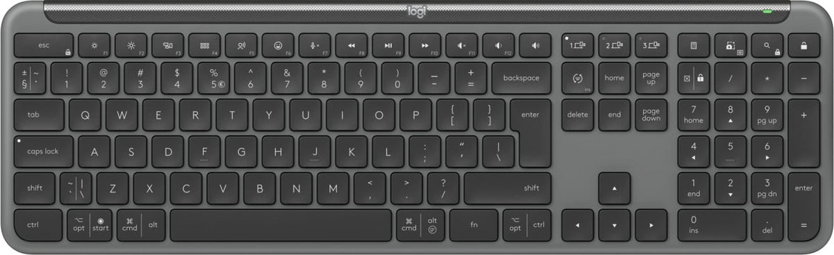 Logitech 920-012465 clavier Bureau RF sans fil + Bluetooth QWERTY US International Graphite