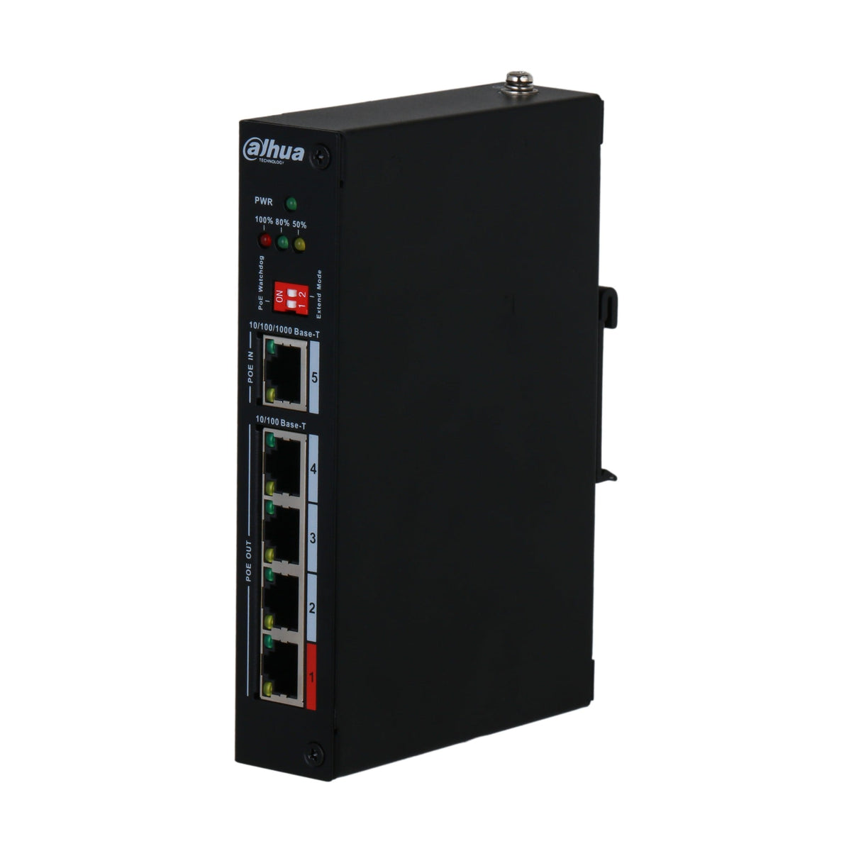 Dahua PFT1500 Extenseur PoE 5 ports avec 4 ports PoE Out et 1 port PoE In
