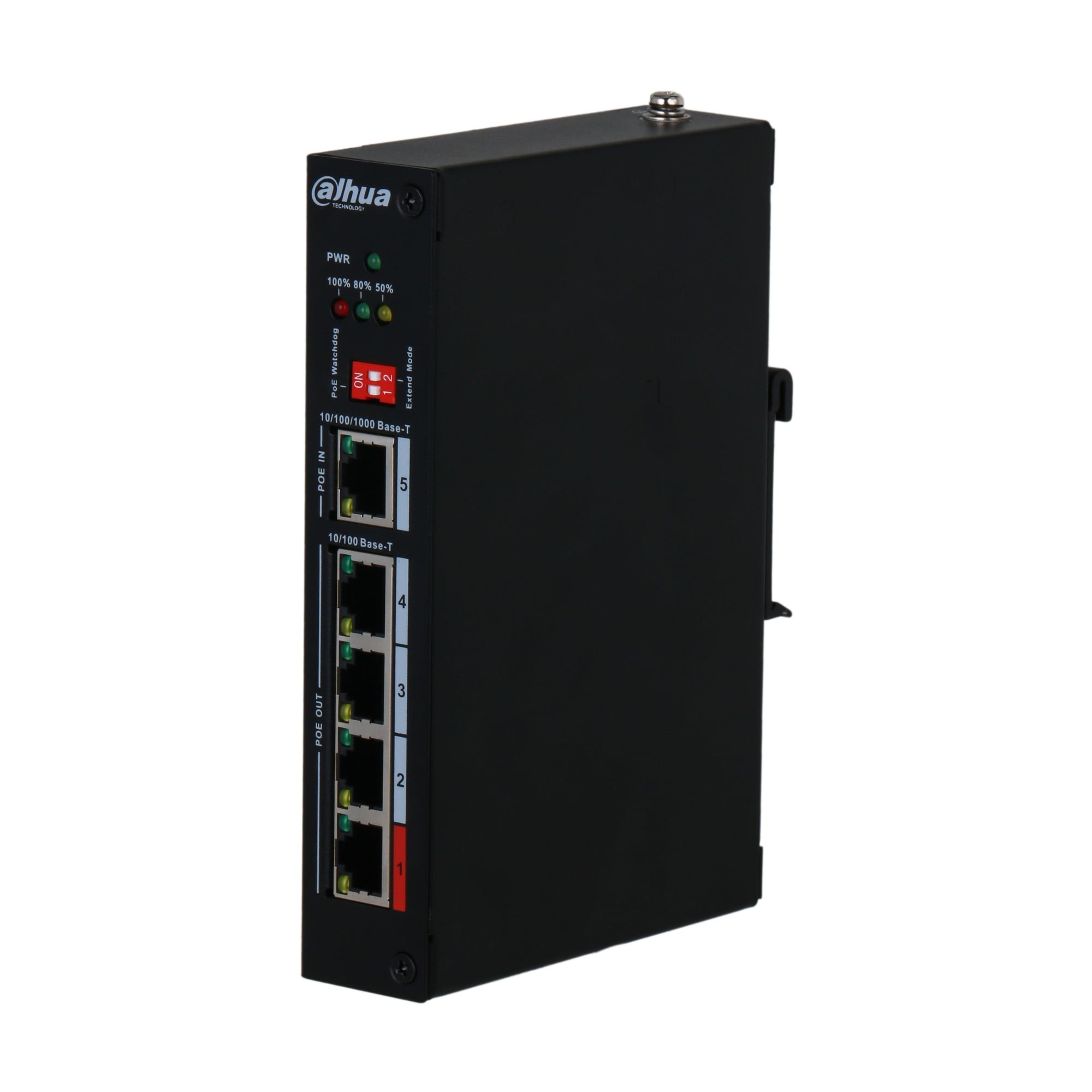 Dahua PFT1500 Extenseur PoE 5 ports avec 4 ports PoE Out et 1 port PoE In