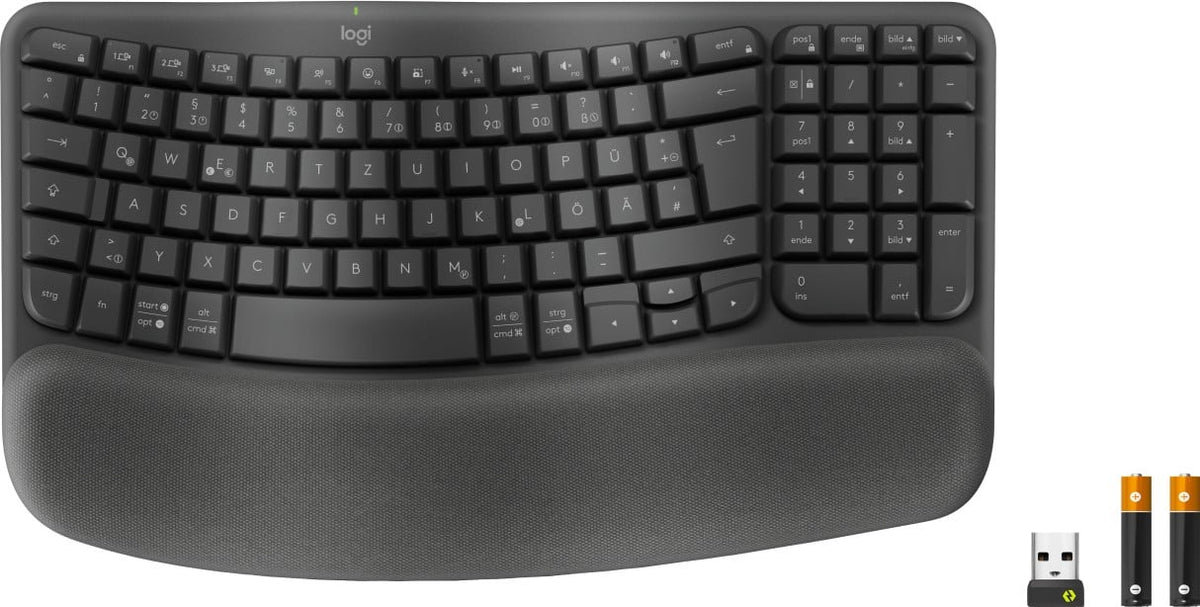 Logitech 920-012327 clavier Bureau RF sans fil + Bluetooth QWERTZ Allemand Graphite