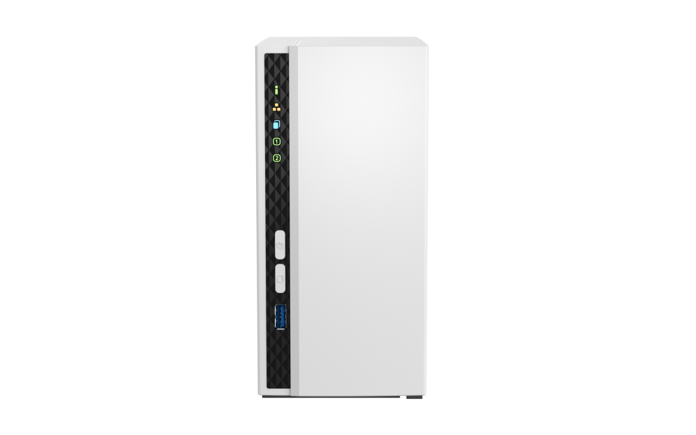 QNAP TS-233 2 bay ARM 2.0GHz Quad core 2xSATA 6Gb/s 2Go RAM on-board 1xGbE 1xUSB3.2 Gen1 and 2xUSB2.0