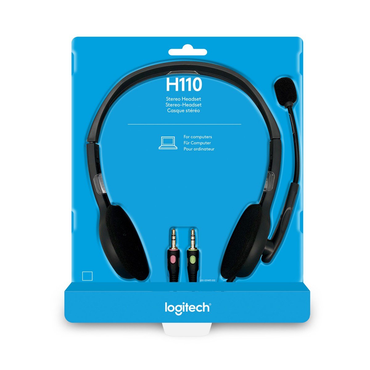 LOGITECH Stereo Headset H110 Headset on-ear wired