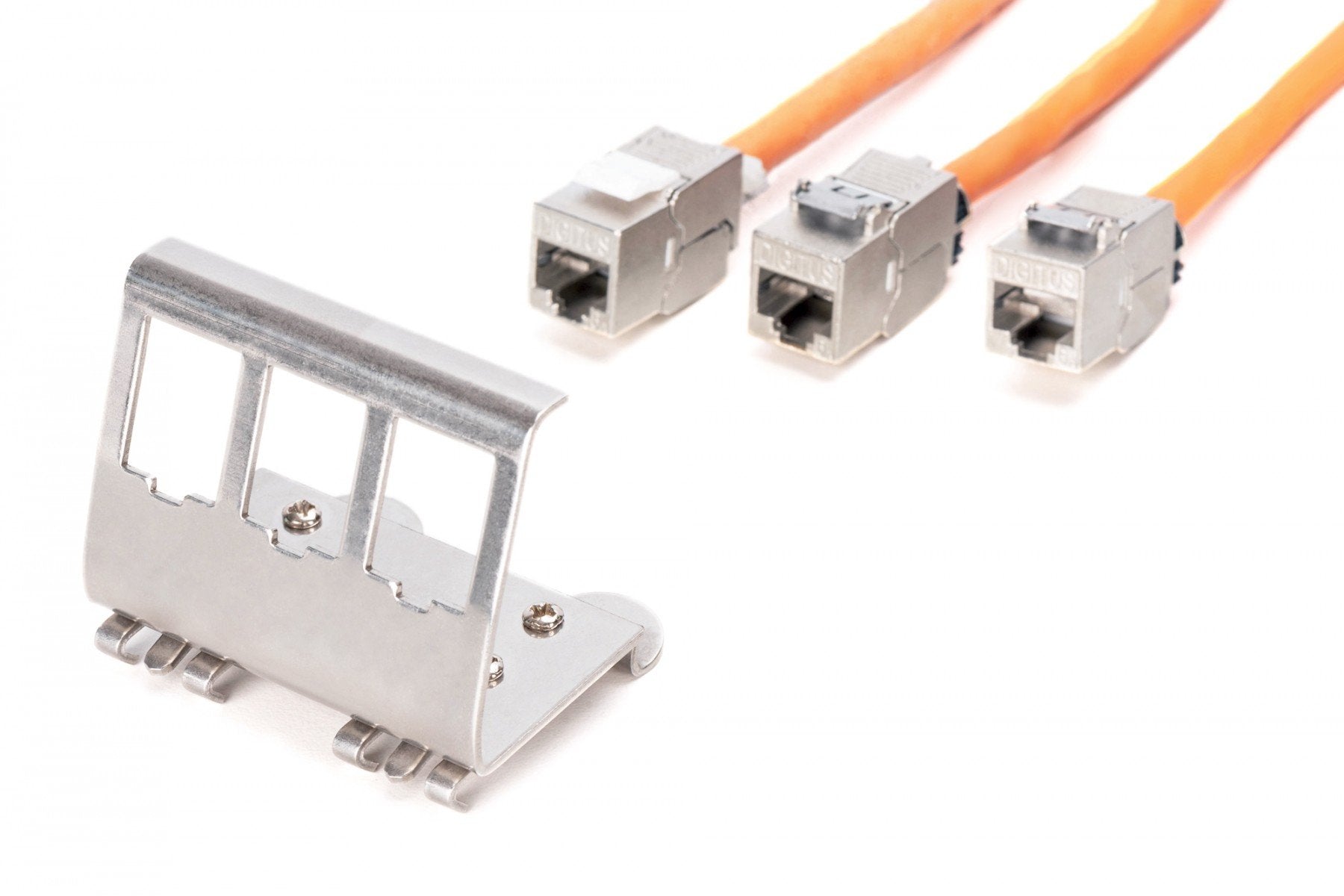 Adaptateur keystone pour rail DIN, profil pour 3x module keystone