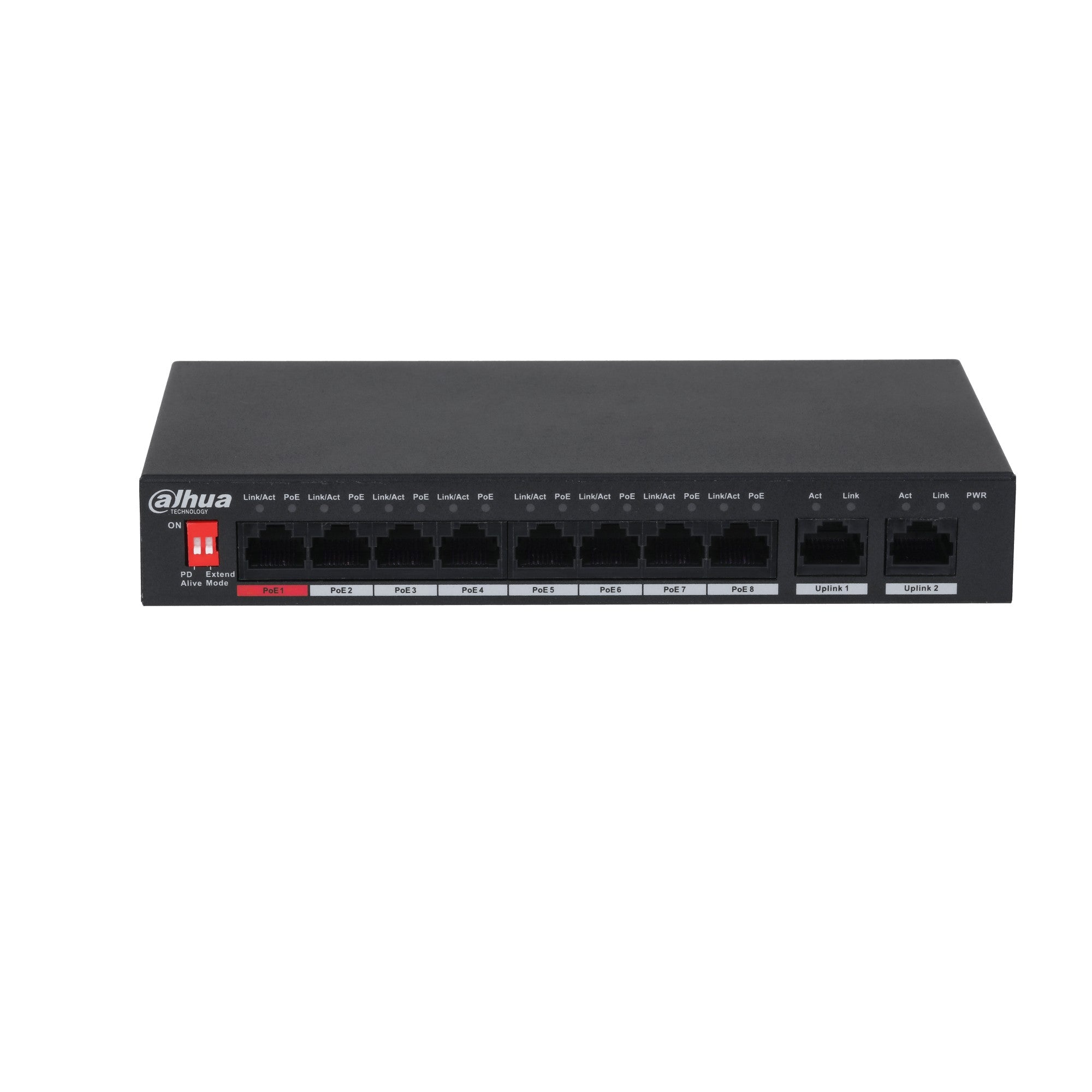 Dahua PFS3010-8ET-96-V2 Commutateur de bureau non géré 10 ports avec 8 ports PoE
