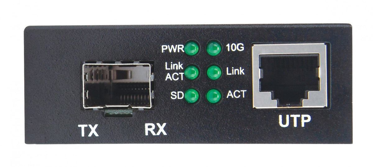 Intellinet 508193 convertisseur de support réseau 10000 Mbit/s Noir