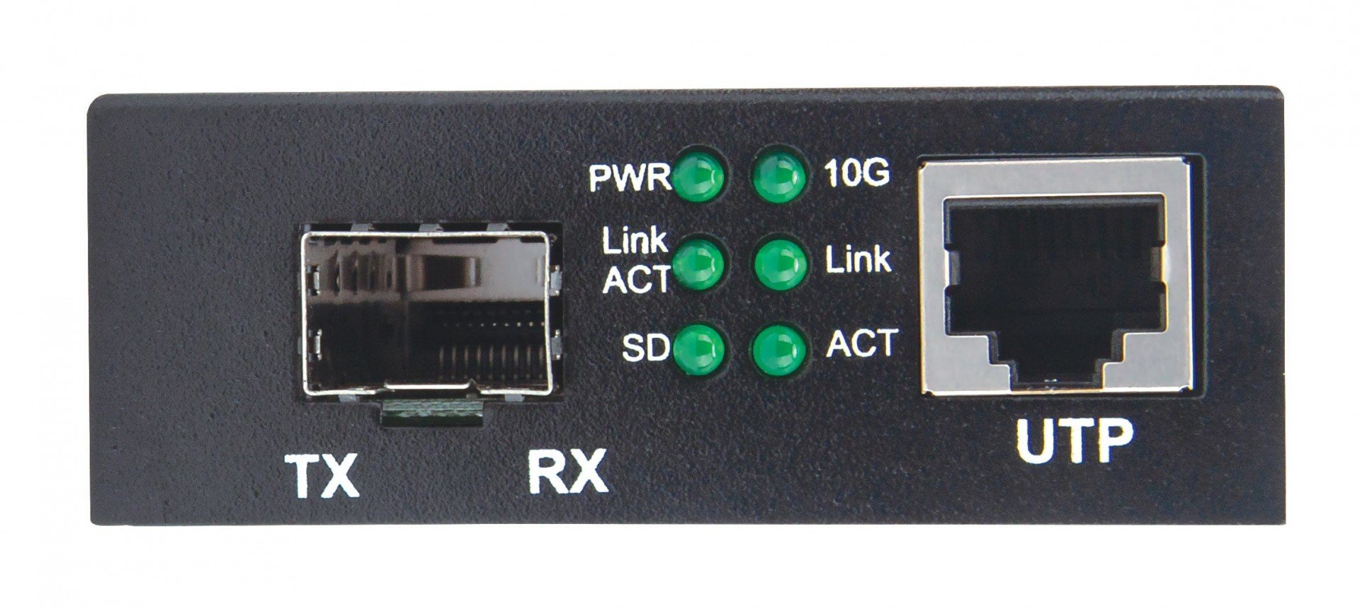 Intellinet 508193 convertisseur de support réseau 10000 Mbit/s Noir