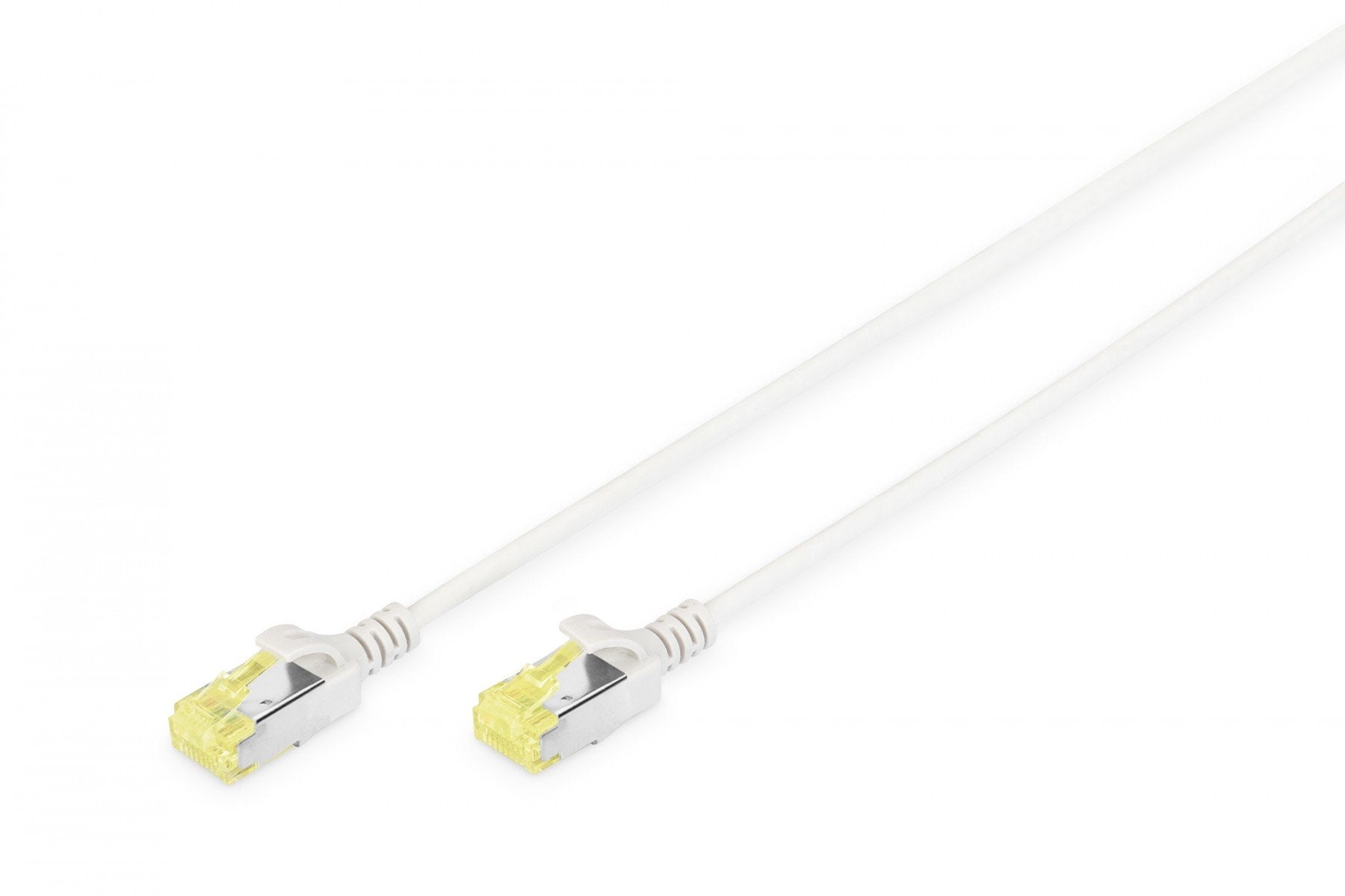 Câble patch RJ45-RJ45 slim, Cat. 6A, U/FTP, AWG 28/7, LSOH, 1 m, gris