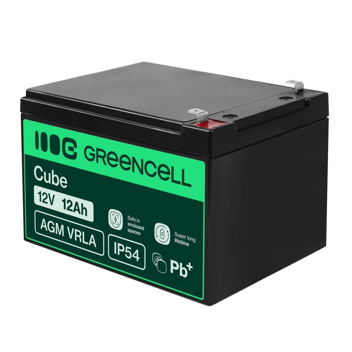 Green Cell AGM Battery 12V 12Ah - Batterie - 12.000 mAh Sealed Lead Acid (VRLA)