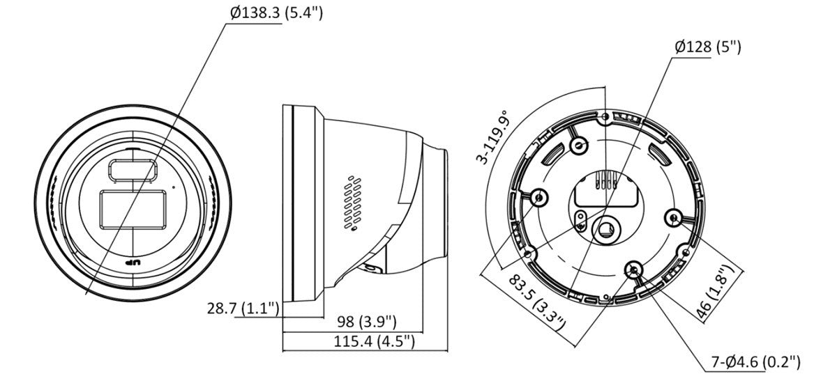 Hikvision DS-2CD2387G2H-LISU/SL(2.8mm)(eF) 8 MP Smart Hybrid Light with ColorVu Fixed Turret Network Camera