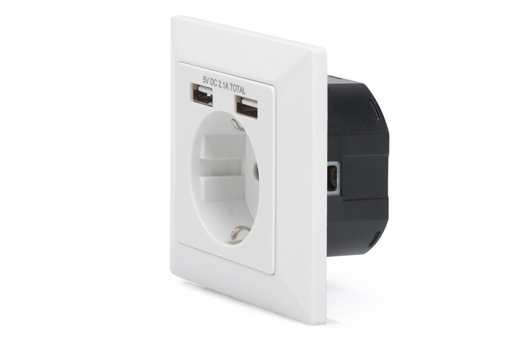 Digitus DA-70613 prise de courant 2x USB Blanc