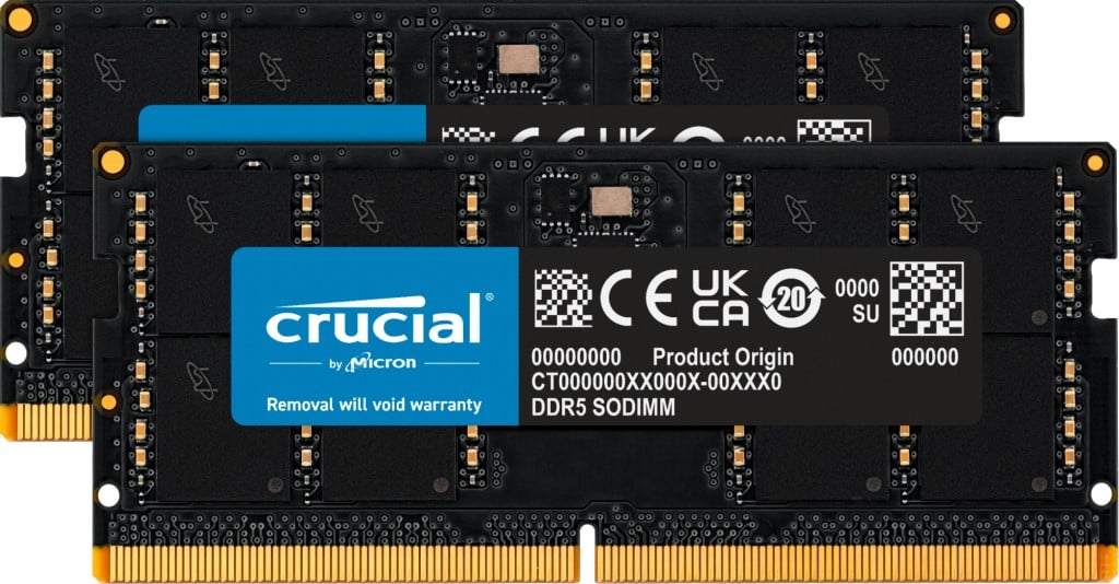 64GB Kit2x32GB DDR5-4800 SODIMM Crucial
