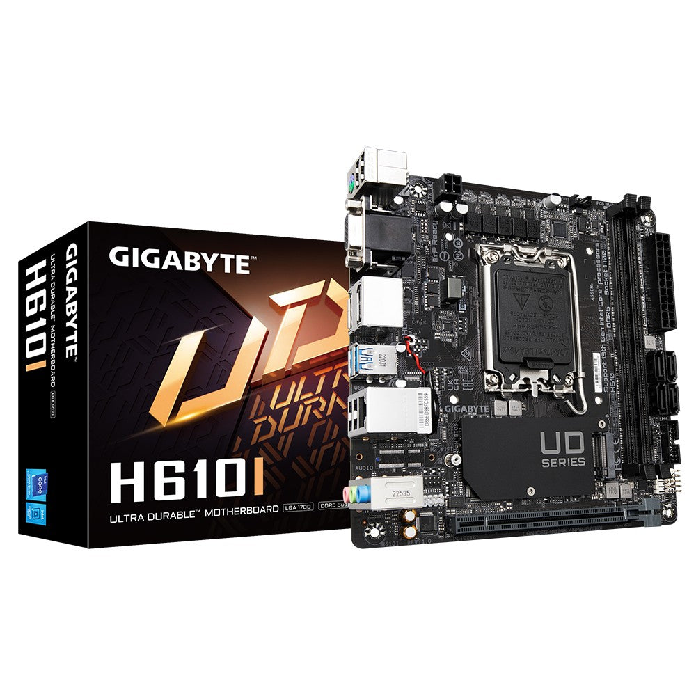 GIGABYTE H610I carte mere Intel H610 Express LGA 1700 mini ITX