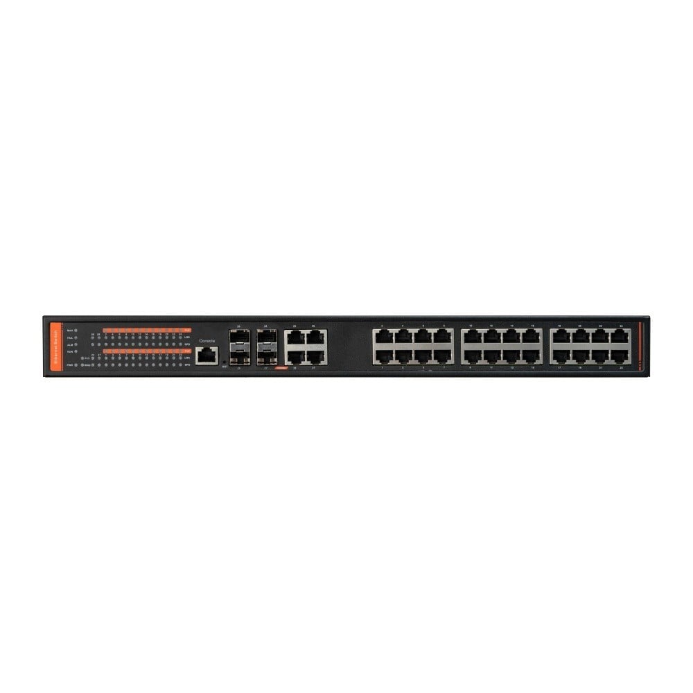 BCS BCS-SP24G04G-4SFP-M Commutateur PoE géré 24 ports 1Gbps avec puissance de 400W