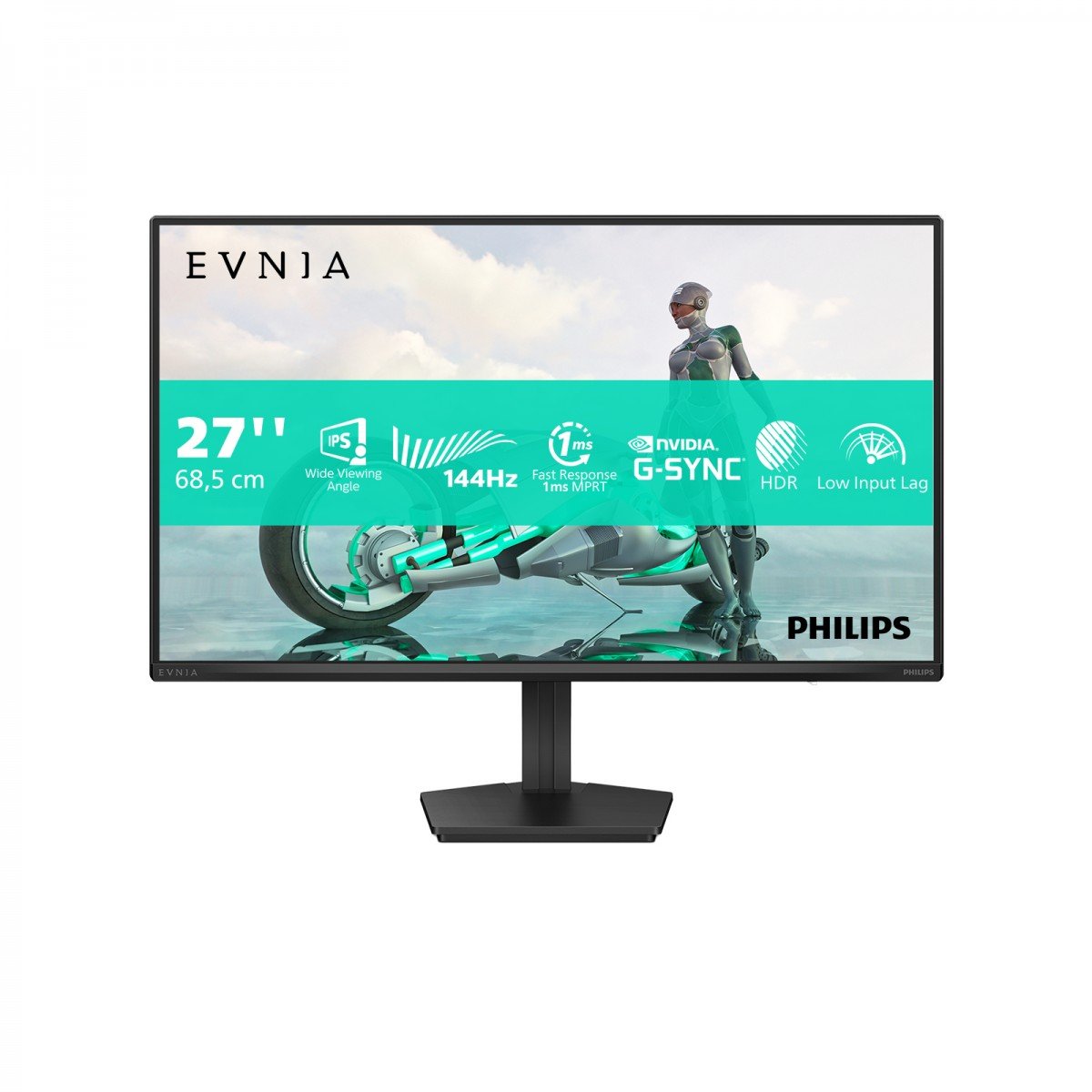 PHILIPS Evnia 3000 27M2N3200NF Ecran Gaming - 27p - 1920 x 1080 FHD- 144 Hz - IPS - 300cd/m² - 1500:1 - HDR10 - 0.5 ms - HDMI- DP