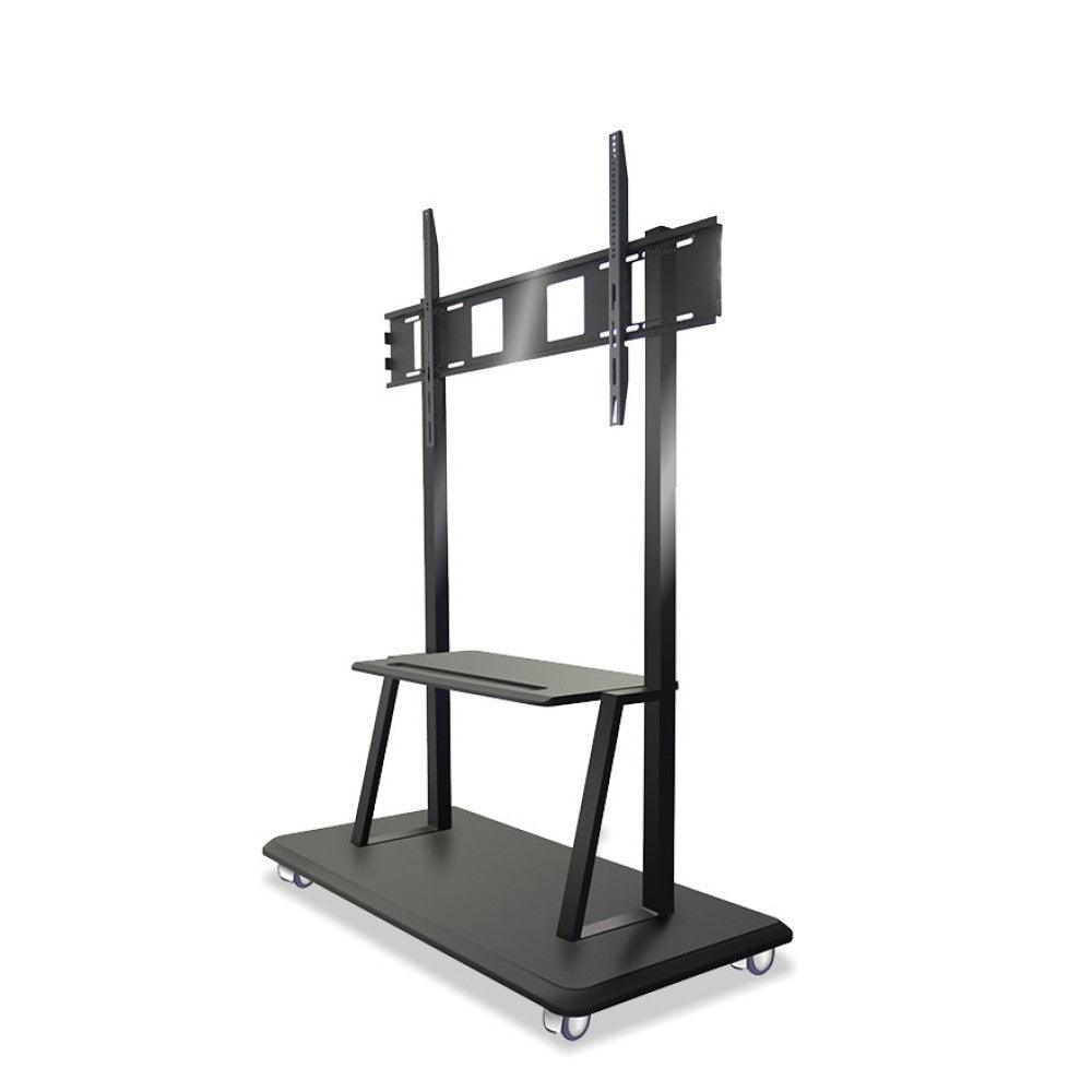 "Techly ICA-TR31 Support TV mobile 55-120"" jusqu'a 150kg réglable 2 étageres"
