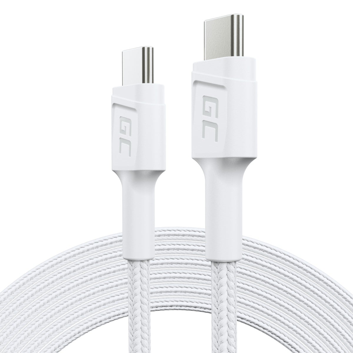 Green Cell KABGC29W câble USB USB 3.2 Gen 1 (3.1 Gen 1) 2 m USB C 0,48 Gbit/s 60 W Blanc