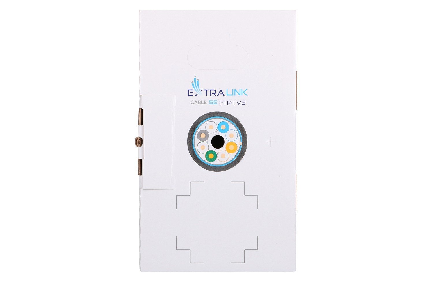 Extralink CAT5E FTP (F/UTP) V2 OUTDOOR TWISTED PAIR 305M - Kabel - Netzwerk câble de réseau Noir F/UTP (FTP)