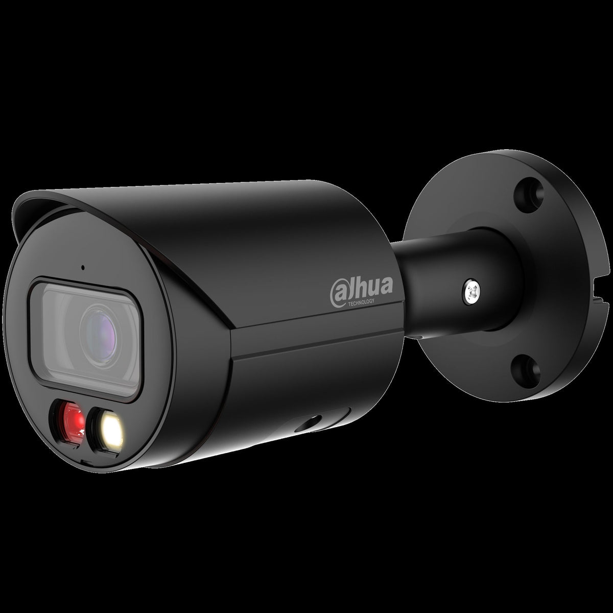 Dahua IPC-HFW2849S-S-IL-0280B-BLACK Caméra Réseau Bullet WizSense a Focale Fixe 8MP Lumiere Double Intelligente, noire