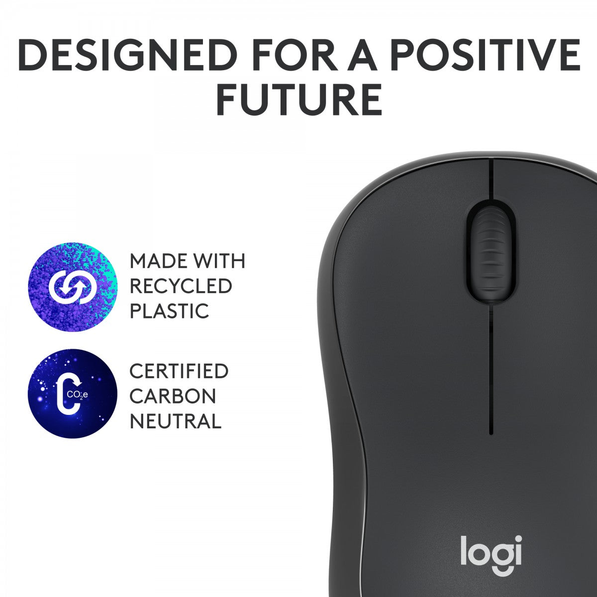 LOGITECH M240 Silent Mouse right and left-handed optical 3 buttons wireless Bluetooth graphite