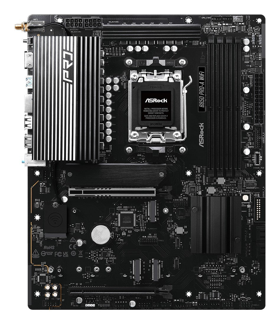 ASRock 90-MXBQN0-A0UAYZ Carte mere B850 Pro-A WiFi avec support DDR5 et PCIe 5.0