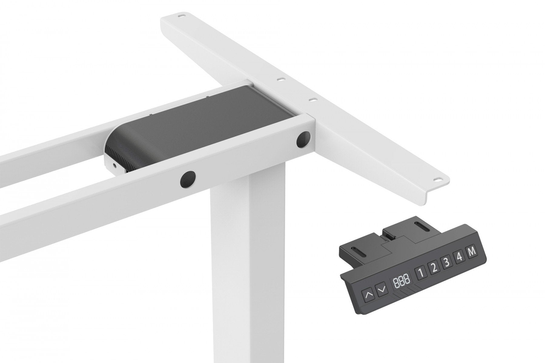Digitus DA-90453 Cadre de bureau Electrique 3 pieds