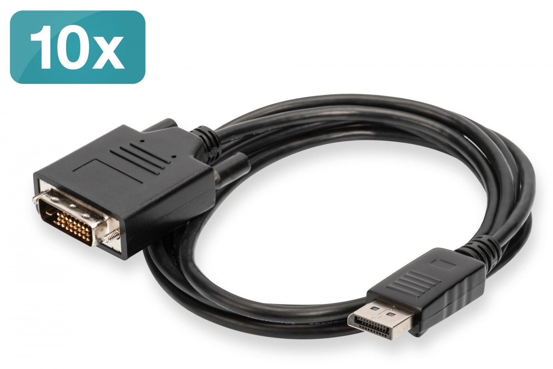 Digitus AK-990900-020-S câble vidéo et adaptateur 2 m DVI-D Noir