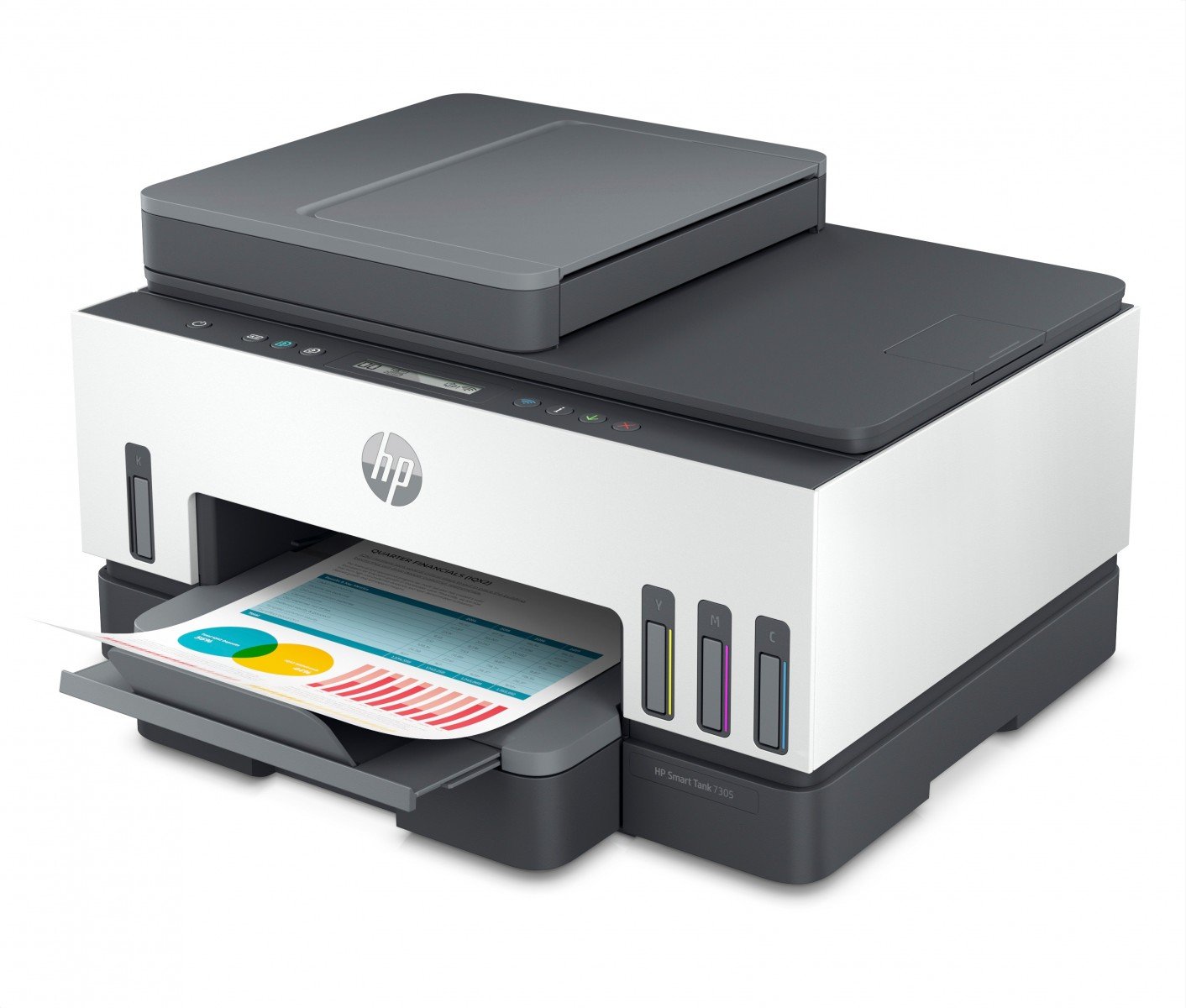 HP Smart Tank 7305 All-in-One MFP colour inkjet refillable A4 13ppm Copy 15ppm Print 250sheets USB LAN Wi-Fi Bluetooth