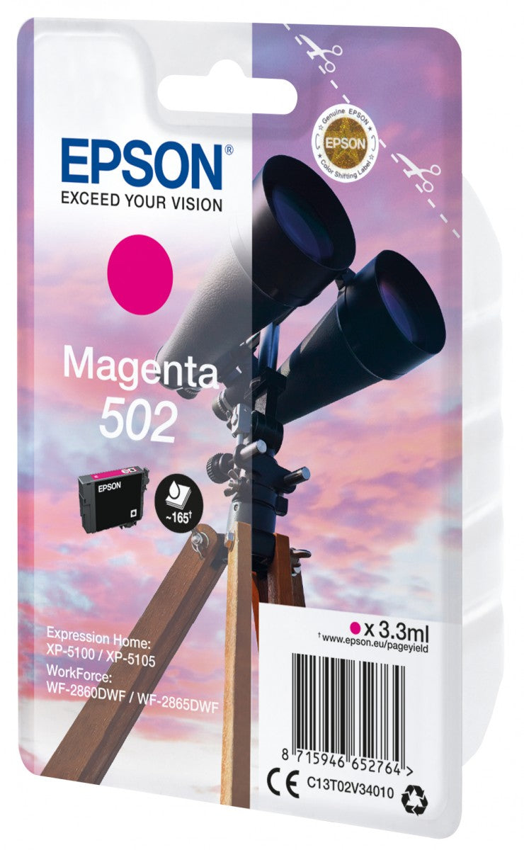 EPSON 1LB Singlepack Magenta 502 Ink SEC w/s
