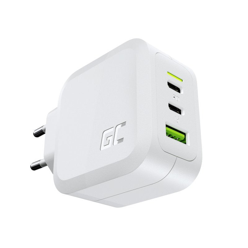 Green Cell 2x USB-C 1x USB-A 65W GuN biala