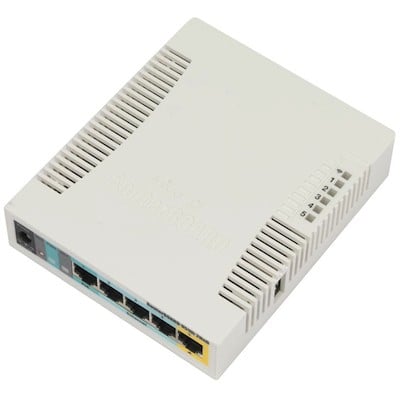 Mikrotik RB951Ui-2HnD Blanc Connexion Ethernet, supportant l'alimentation via ce port (PoE)