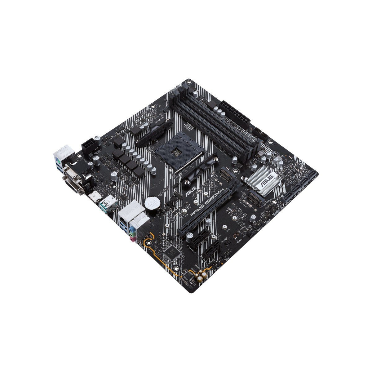 ASUS PRIME B550M-K mATX MB dual M.2 PCIe 4.0 1Gb Ethernet HDMI/D-Sub/DVI SATA 6Gbps USB3.2 Gen 2 Type-A