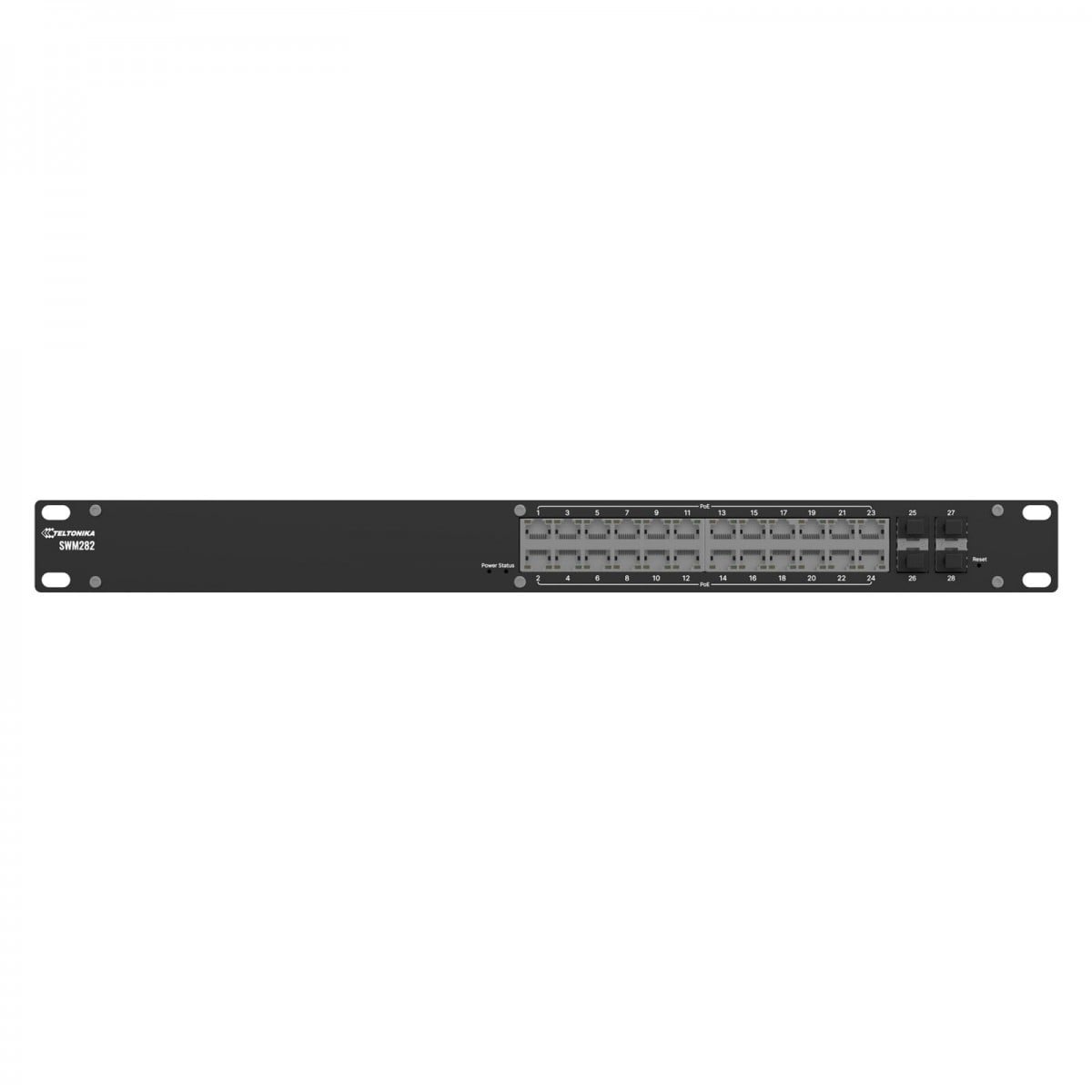 TELTONIKA NETWORKS SWM282 L2+ Managed Switch 24x ETH POE Ports 4x SFP Ports
