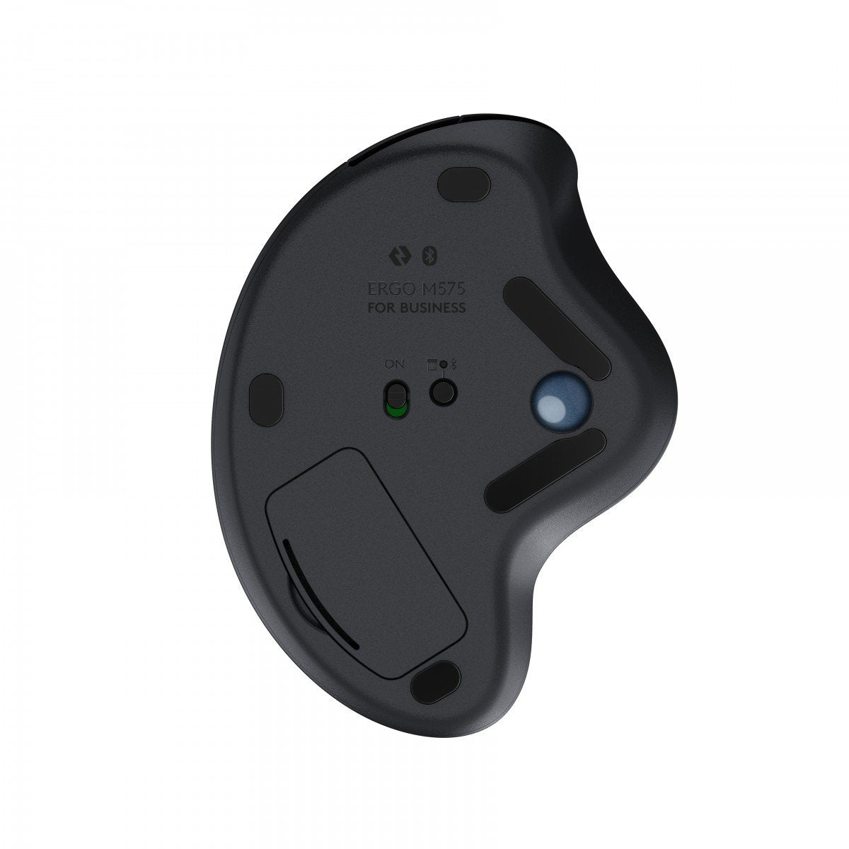 LOGITECH ERGO M575 for Business Trackball right-handed optical 5 buttons wireless Bluetooth Bolt USB receiver graphite