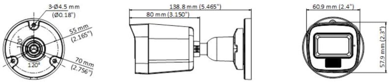 Hikvision DS-2CE16D0T-LFS(2.8mm) Caméra Mini Bullet Fixe 2MP avec Audio et Éclairage Hybride Intelligent