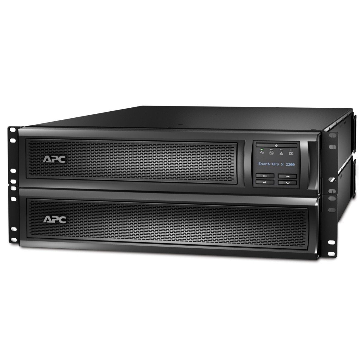 APC Smart-UPS X 2200 Rack/Tower LCD UPS Rack AC 208/230V 1980Watt 2200VA 1-phase RS-232 USB output connectors 11 2U Black