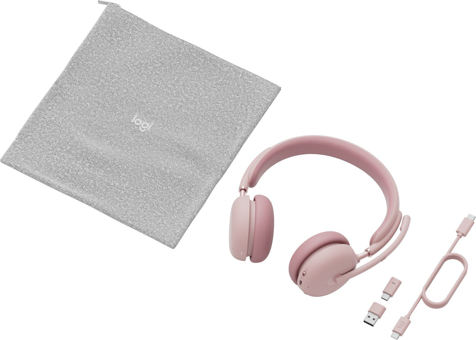 LOGITECH HEADSET - Zone Wireless 2 UC - ROSE TEAMS - 2.4GHZ/BT - N/A - EMEA-914 - A00174 A00172 NO STAND