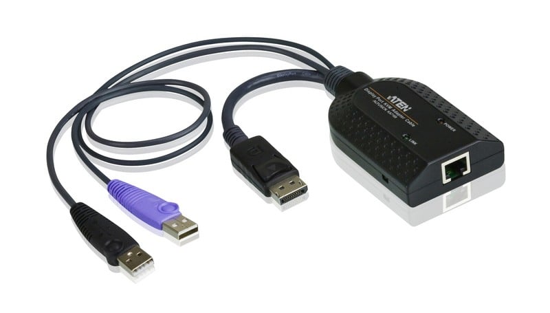 ATEN KA7169-AX câble kvm Noir, Métallique, Violet