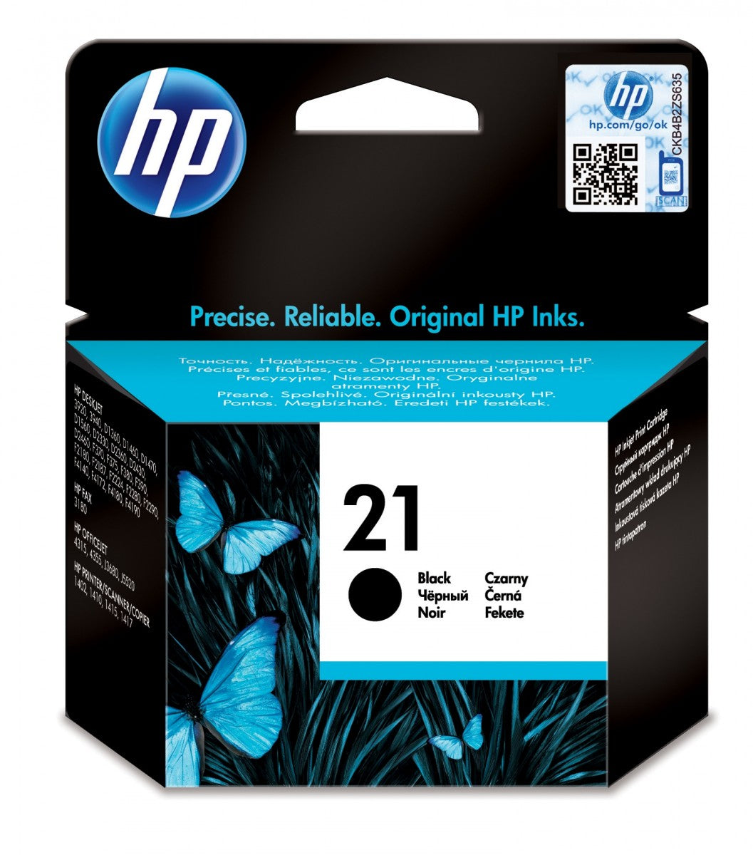 HP 21 Schwarz Tintenpatrone C9351AE - Original - Ink Cartridge