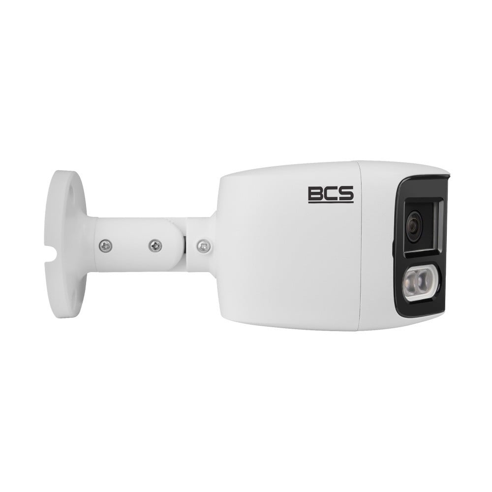 BCS BCS-L-PTIP2X4FCR2L2-Ai1 Caméra IP tubulaire 8MP avec vue panoramique et technologie NightColor